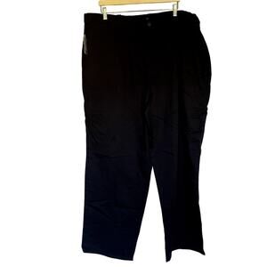 King Size black jeans men's size 46 40 tall trousers cotton pockets business